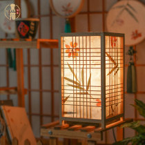 sketch sketch bamboo lamp Warm bedside lampstand lamp Bedroom handmade decorative lamp Creative night light girl