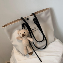 ConeKoery genuine leather bag with female large capacity 2022 new net red single shoulder bag commuter tote bag handbag