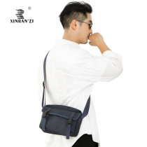 Nylon Waterproof Fabric Light Waterproof Mens Casual Single Shoulder Bag Travel Sport Pure Color Horizontal diagonal satchel