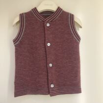 English Wool Vest Men and women Baby autumn Winter models Pure wool waistcoat Stripes Anti-cold and warm vests 174717