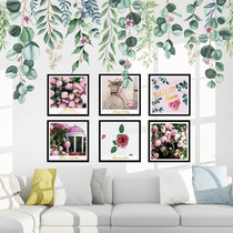 ins girl heart room decoration fresh green wall stickers bedroom wall layout stickers warm bedroom self-adhesive