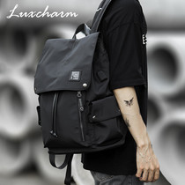 Luxcharm double shoulder bag male 2022 new high-capacity trend fashionist backpack