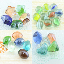 Hand tie-dye tool material Tie-flower shape design Special glass beads Star-shaped oval Diamond-shaped round