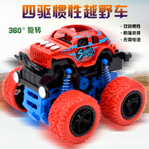 Inertial four-wheel drive off-road vehicle Childrens simulation model car anti-Fall Toy car 2-3-4-5 year old baby car