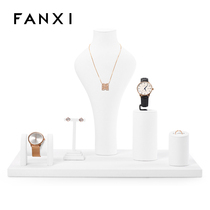 Fanxi FANXI JEWELLERY SHOW Super Slim Necklace Ring Watch Ear Ornaments Special Cabinet DISPLAY SLEEVE WHITE TT056