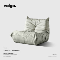 Volga  ⁇ Caterpillar sofa single-person sofa single  ⁇ Pi sofa gray living room header cowhide