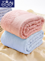 Cotton towel quilted vintage nostalgic blanket single double adult traditional cotton blanket summer summer cool quilt children