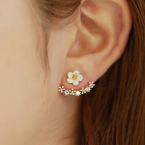 Sterling silver earrings female day Korean temperament s925 silver pin small daisy flower earrings earrings Joker popular first jewelry