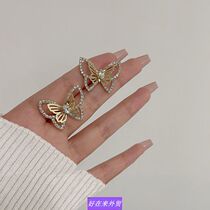 Temperament hollow butterfly earrings Retro girl personality