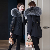 Winter fur coat Park overcomes the new rabbit fur coat in 2022 and thickens the warm tip