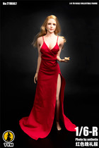 1 6 female soldier clothes sexy suspender evening dress movable woman doll clothing TYM067 suitable for plastic body