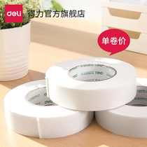 Deli 30416 double-sided tape foam adhesive wall fixed two-sided adhesive strong sponge double-sided adhesive High viscosity thickening student manual office supplies single roll foam tape office wholesale