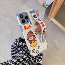 Rich Lady Wristband iphone13promax Apple 12 Phone Shell 11 New X Silicone Xs Female Xr Softshell 8plus Creative Little Crowns cute cartoon XsMax