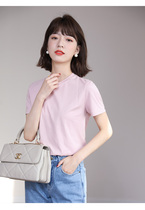 Japanese short sleeve t-shirt womens base shirt 2021 new soft delicate PIMA cotton loose Joker top