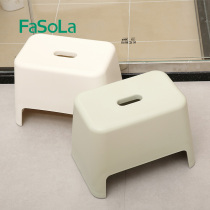 Fasola Bathroom laundry Plastic small stool Low stool stool Adult mini bath Waterproof bench Bathroom household