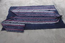 Hominin loft seeking to know the soundtrack Miao cotton fabric handmade batik dyed whole length 734 * 32cm c-53