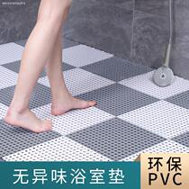 Toilet floor mats are fully covered with water mats.