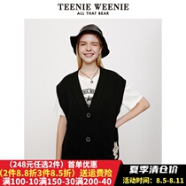 TeenieWeenie knitting vest vest of the bear wears coat and wears a thin woman winter new TTKN218901N