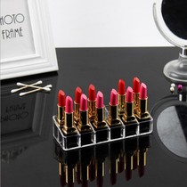 Thickened acrylic transparent lipstick storage rack Crystal makeup rack Court style desktop storage finishing rack