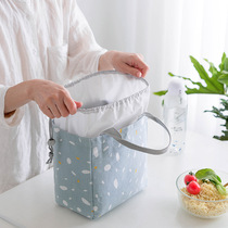 Tote bag with rice Large office worker breakfast lunch insulated lunch bag Simple student Rice pocket lunch box bag