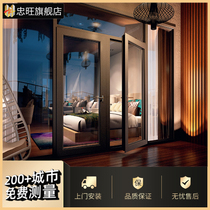 Zhongwang broken bridge aluminum doors and windows seal balcony swing doors and windows Open doors Aluminum alloy doors and windows Sound insulation floor-to-ceiling windows custom