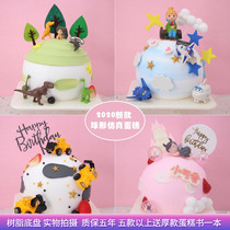 Simulation cake model 2020 creative new net red semicircular ball children cartoon plastic birthday cake samples