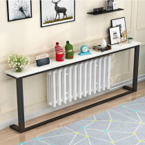Sofa rear shelf radiator narrow against the wall bedside floor above the shelf to block the porch living room partition gap