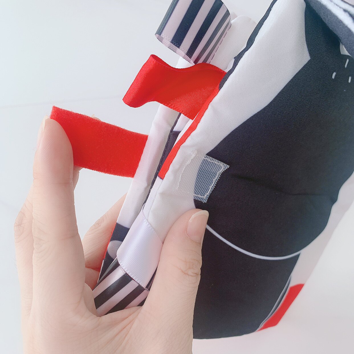 Детская книга из ткани 新生儿黑白红视觉标签触摸布书撕不烂可啃咬亲子互动色彩教育玩具 Other