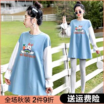 Pregnant women autumn suit fashion autumn T-shirt autumn winter coat spring and autumn clothes Net red suit Spring and Autumn New