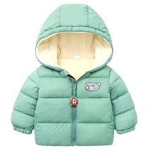 Baby winter cotton padded clothes childrens cotton clothes boys and girls baby clothes children Foreign style winter plus velvet thickened coat