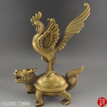 Promotional antique pure copper twelve Zodiac chicken crafts ornaments home decoration office Dragon turtle decoration Miscellaneous