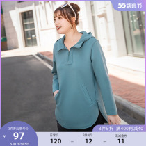 (clear bin RMB120 ) Large code Female dress Fat mm Spring loaded Korean version loose long style Zipper Even Cap Design Senswear