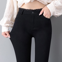 Leggings women wear summer thin black pants women 2021 New Nine points magic pants slim all small feet