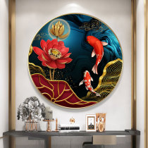 Lotus koi 2021 New Diamond painting 5D full diamond living room diamond embroidered hand porch Crystal dot paste painting