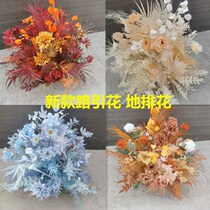 New wedding place flower hotel wedding road flower garden etiquette layout supplies floral high simulation silk flower