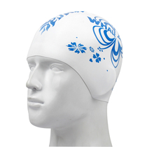 Whale silicone waterproof swimming cap double-sided printing inside and outside dual-use silicone swimming cap