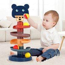 Childrens puzzle laminated rail rolleball rolling ball sliding ball tower baby baby fun early to transfer to the 1-3-year-old toy