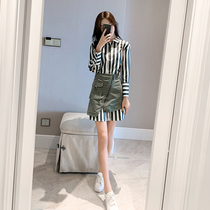 Age-reduced two-piece skirt autumn 2021 new womens suit fashion autumn Womens Foreign style small fragrant wind early autumn