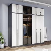 Wardrobe Bedroom household modern simple storage storage cabinet size apartment type open door wardrobe complete set of furniture combination