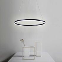 Chandelier Living room lights Modern atmosphere Ring office dining room Bedroom led creative fashion Nordic lamps Black