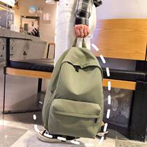 Day Edition Ancient Feeling Mild Teenage Girl Bag Girl Han Edition High School Son Department Brief About Large Capacity Campus Pure Color Double Shoulder Bag
