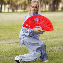 Tai Chi Fan Martial Arts Bamboo Fan Taiji Ancient Fan Red Upscale Middle Country Wind Kids Performance Fan Kung Fu Fan Louder Fan