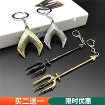 DC Sea King Trident Weapons Wonder Woman Key Closed Batman Hanging Green Arror Pack with Metal Accessories