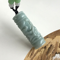 Natural Jade A cargo Dragon pillar jade pendant water rich and rich transfer wangcaiwang business flying yellow Tengda dragon pillar Jade