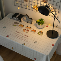 Computer desktop table tablecloth desk cushion writing desk cushion students ins Wind learning table cute Japanese oil-proof