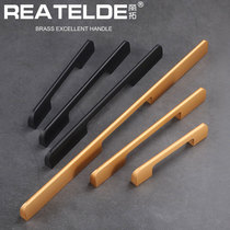 Rito Modern Simple Long Cabinet Shoes Cabinet Super Long Door Handle Golden Black Wardrobe Door