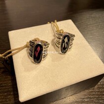  Limited sale Spanish UNOde50 purple gray crystal ring handmade silver plate European and American INS tide brand niche