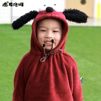 plumo original infant cloak baby cloak autumn and winter hooded men and women children out windproof cute shawl