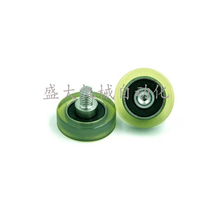 PU62626-8C1L8M6 with stainless steel screw polyurethane forming pulley external thread coated rubber bearing roller