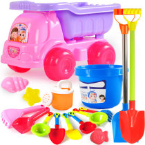 Childrens beach toy car set sand shovel bucket hourglass baby play sand Cassia tool boys and girls